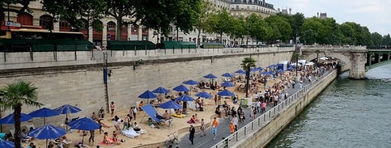 Paris Plages 2019: plaża w Paryżu Paris Plages 2019: plaża w Paryżu